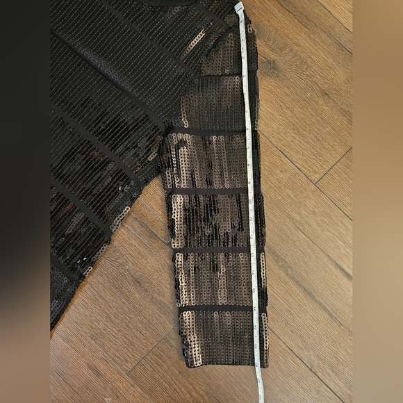 Theory Black Sequin Shift Dress - Size M - Picture 14 of 15